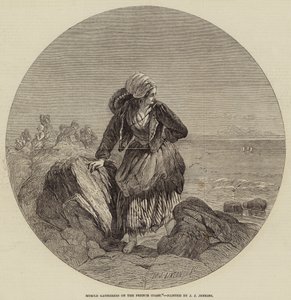 フランス沿岸のマッスルギャザラー 作： William James Linton
